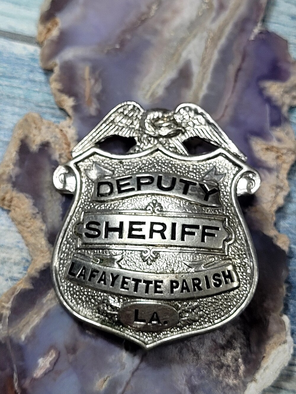 Deputy Sheriff Lapel Pin/Brooch - Silver Tone